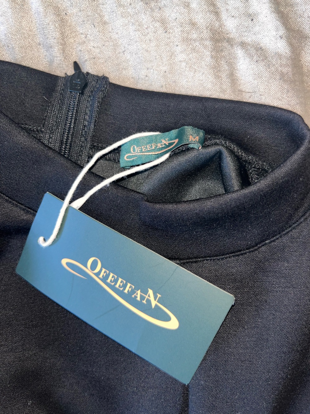Ofeefan Black Body Con Dress with Tag, Size Medium